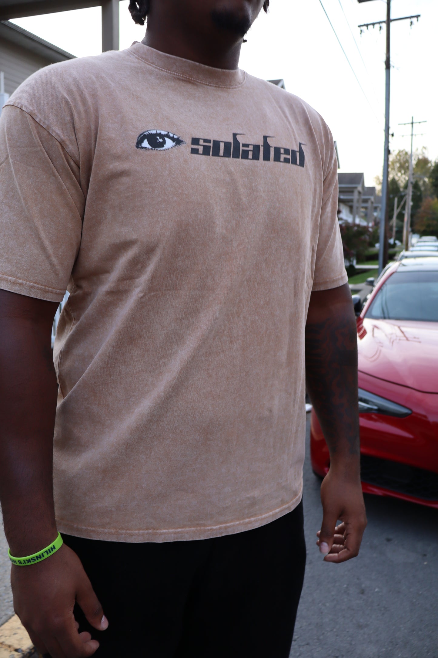 👁️SOLATED TAN TSHIRT