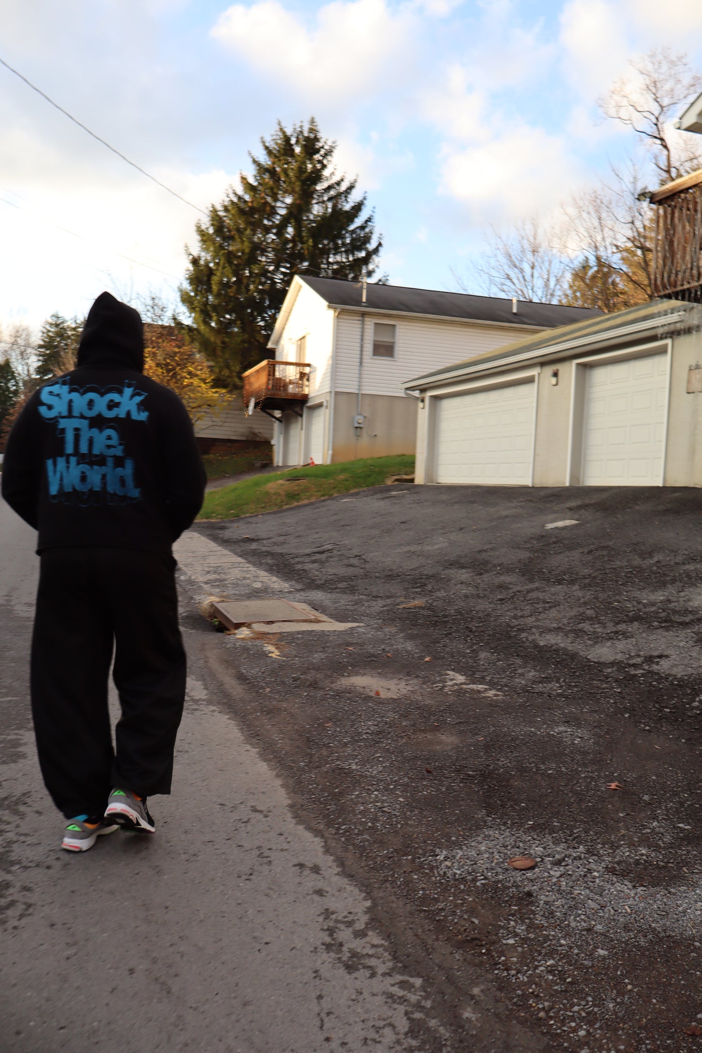 BLACK AND BLUE STW HOODIE