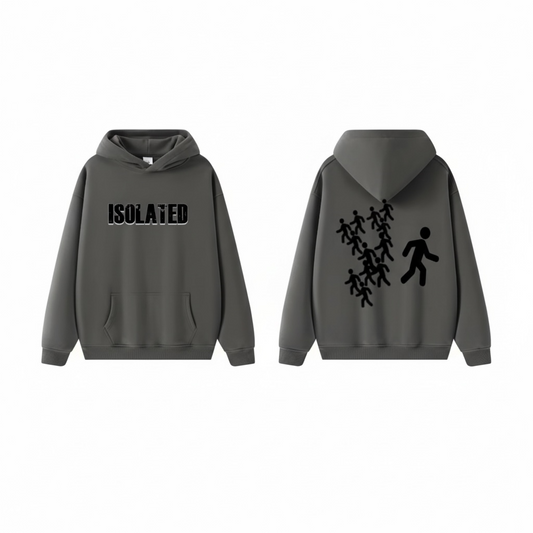 GREY ISOLATED HOODIE