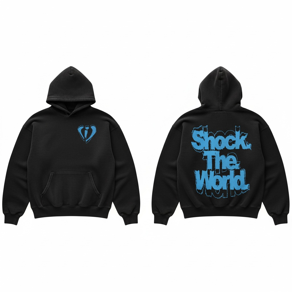 BLACK AND BLUE STW HOODIE
