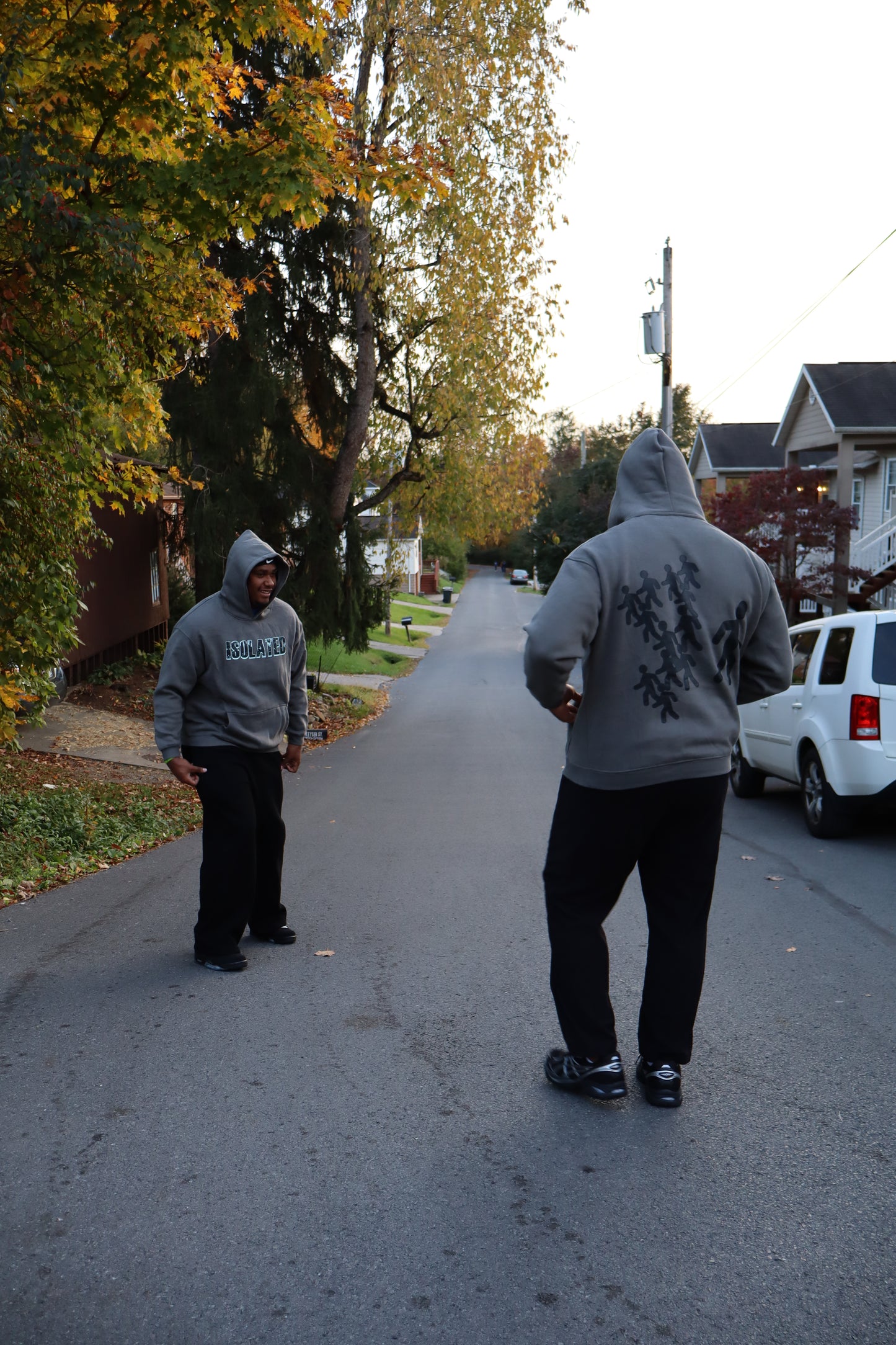 GREY ISOLATED HOODIE