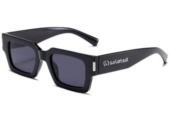 Black (i)solated sunglasses